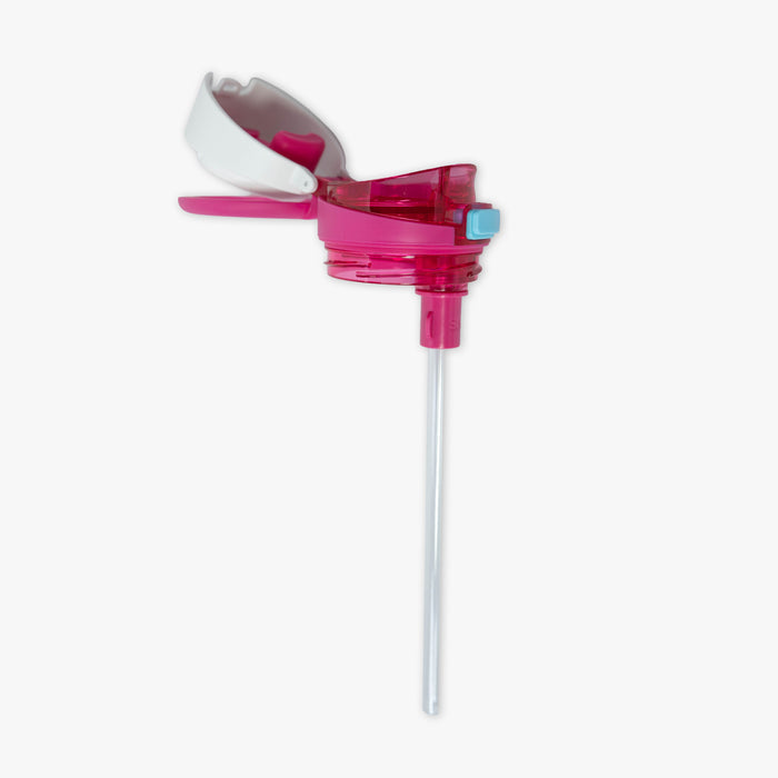 Blue Mesa Loop water bottle with covered straw — Home Run Sugar, product view