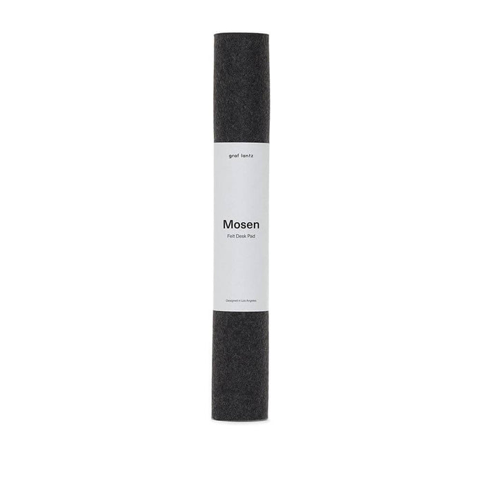 Mosen Large Merino Wool Felt Desk Pad, Charcoal