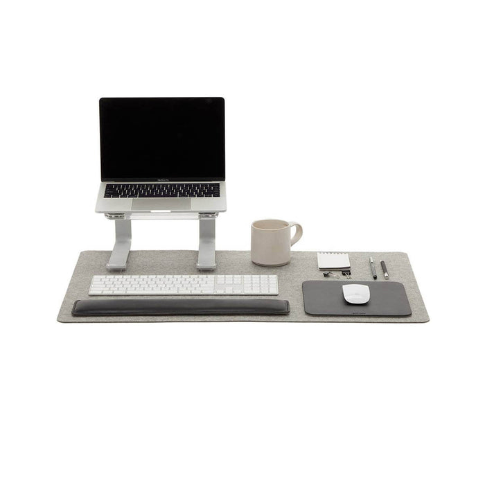 Mosen Large Merino Wool Felt Desk Pad, Granite
