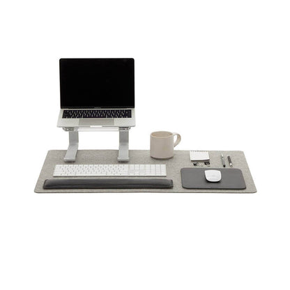 Mosen Large Merino Wool Felt Desk Pad, Granite