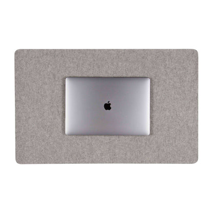 Mosen Large Merino Wool Felt Desk Pad, Granite
