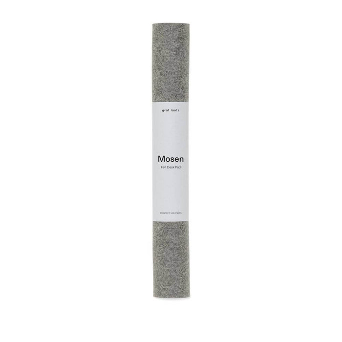 Mosen Large Merino Wool Felt Desk Pad, Granite
