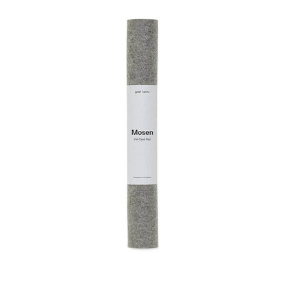 Mosen Large Merino Wool Felt Desk Pad, Granite