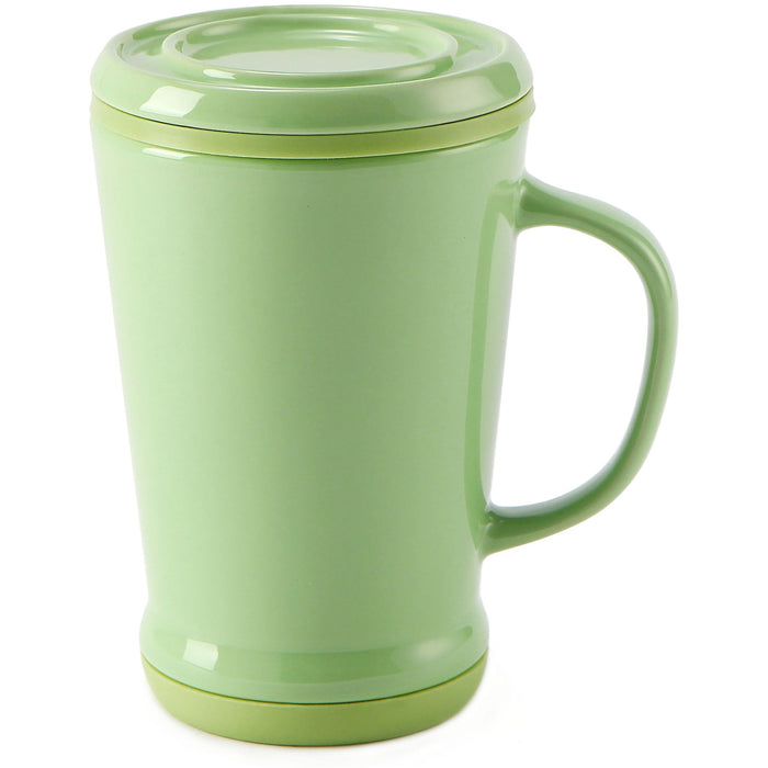 Mug + Infuser, Orange or Green, 14 oz