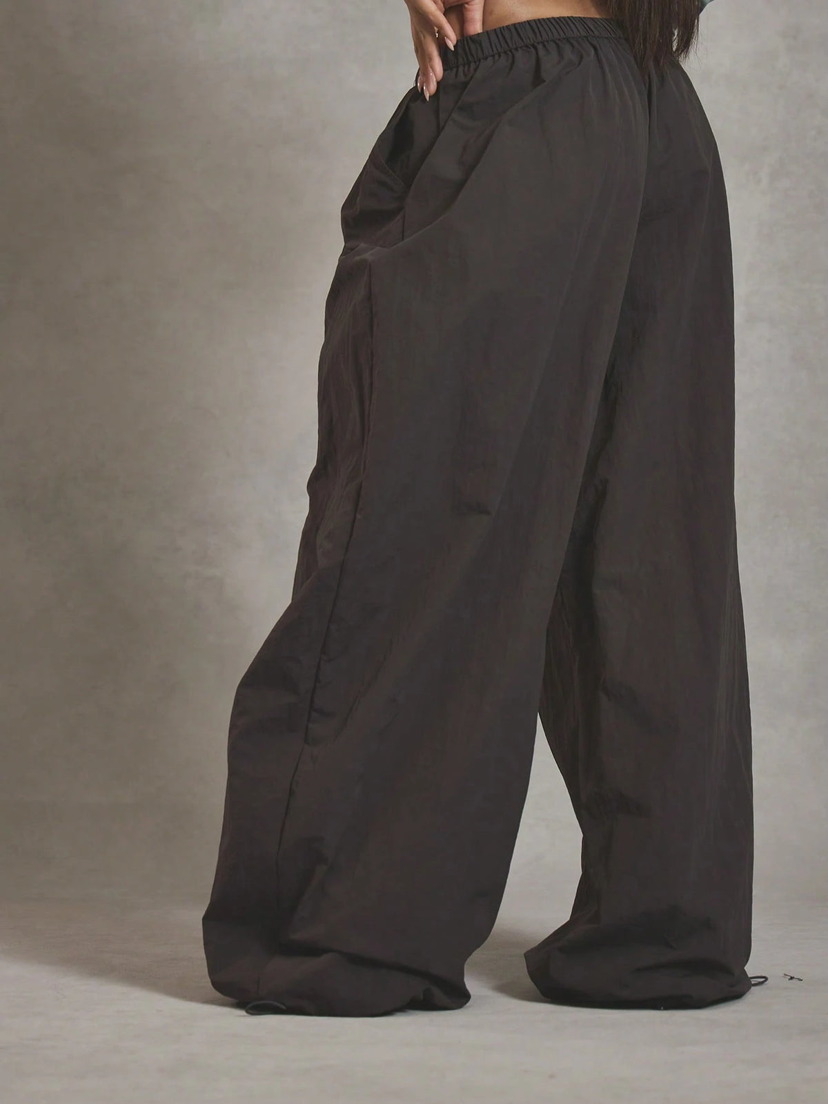 MUSERA Elasticated Waist Nylon Parachute Trousers Cool Girl Streetstyle Everyday Autumn 1997 Elegant Fall Summer Casual Holiday