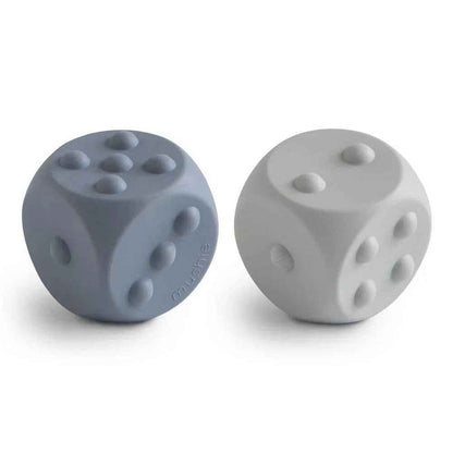Mushie® Silikonske aktivnostne kocke Tradewinds/Stone Mushie