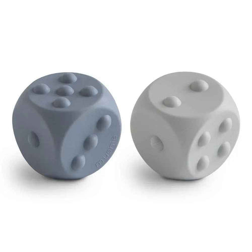 Mushie® Silikonske aktivnostne kocke Tradewinds/Stone Mushie