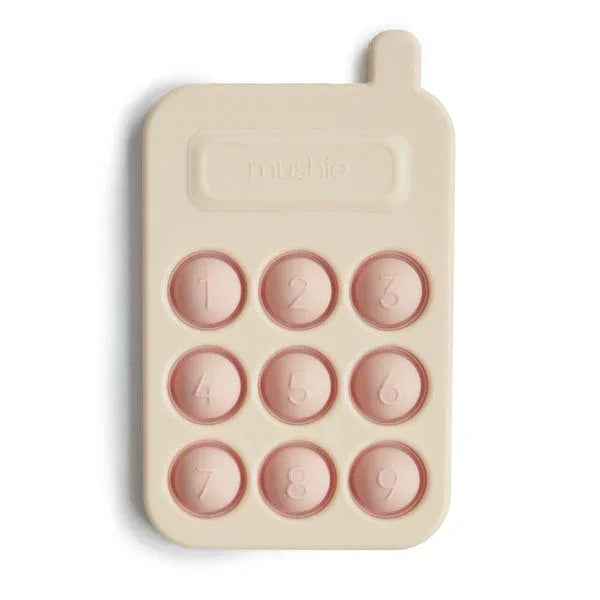 Mushie® Aktivnostna igračka iz silikona Telefon Blush Mushie