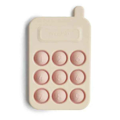 Mushie® Aktivnostna igračka iz silikona Telefon Blush Mushie