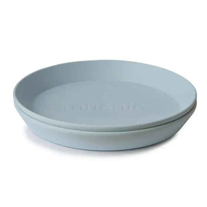 Mushie® Set dveh krožnikov Powder Blue Mushie