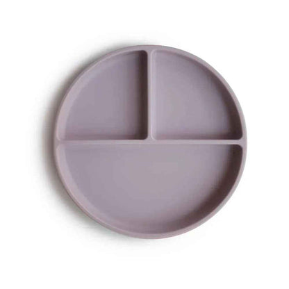 Mushie® Silikonski krožnik z vakumskim dnom Soft Lilac Mushie