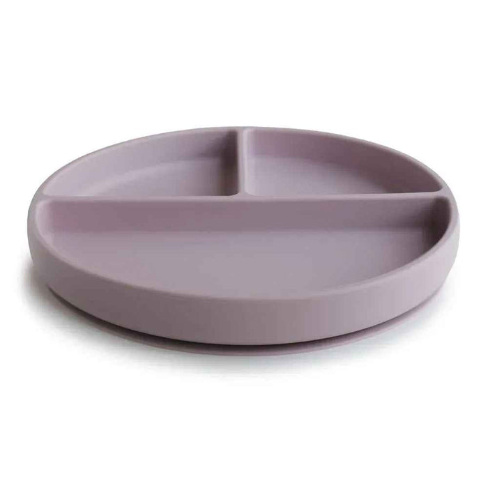 Mushie® Silikonski krožnik z vakumskim dnom Soft Lilac Mushie