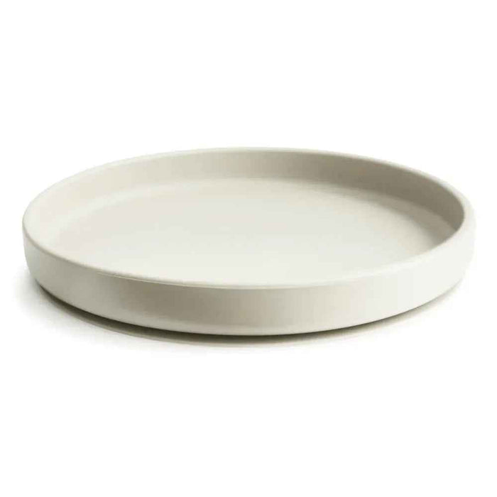 Mushie® Silikonski krožnik z vakumskim dnom Ivory/Sand Mushie