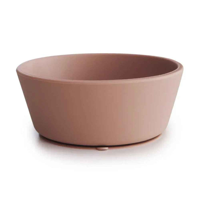 Mushie® Silikonska skledica z vakuumskim dnom Blush Mushie