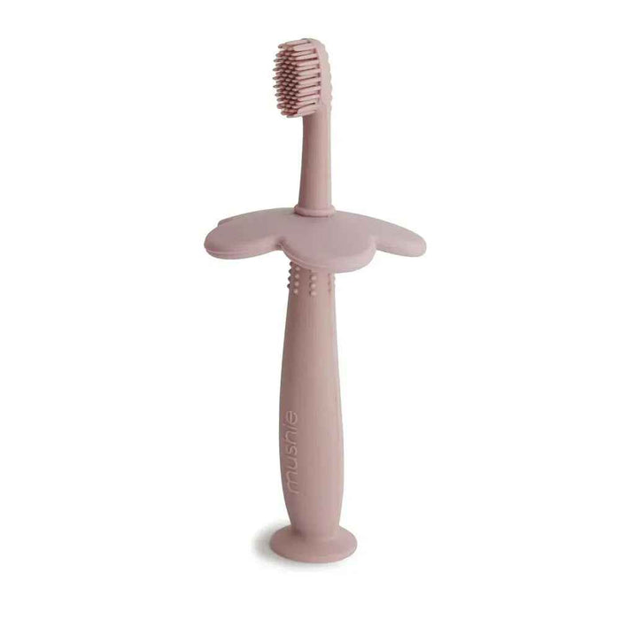 Mushie® Silikonska zobna ščetka Blush Mushie