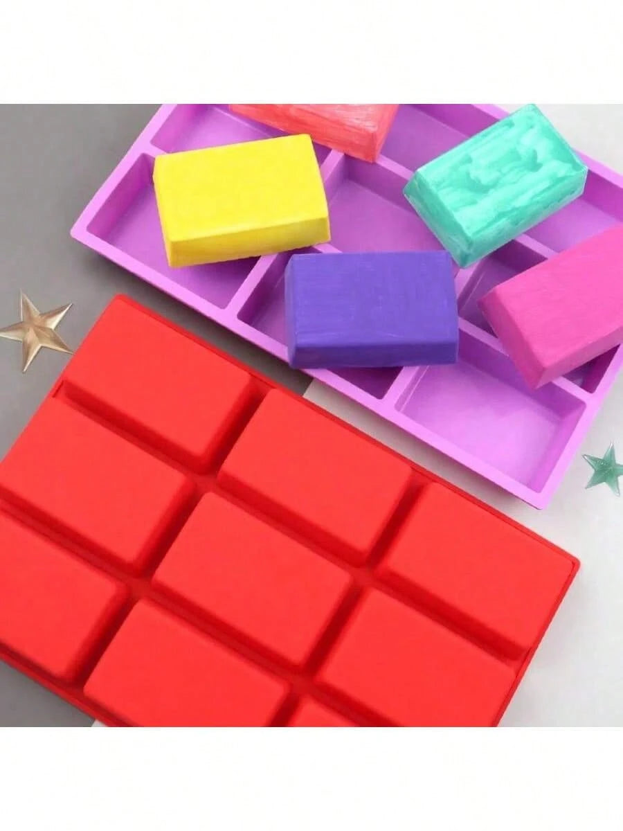 New 1pc Silicone Mini Loaf Pans, Silicone Baking Mold, Non-Stick Mini Bread Pans, 9 Cavities Silicone Bread Baking Mold, Perfect For Mini Loaf, Cake, Bread And Meatloaf, Cake, Brownie, Heat-Resistant