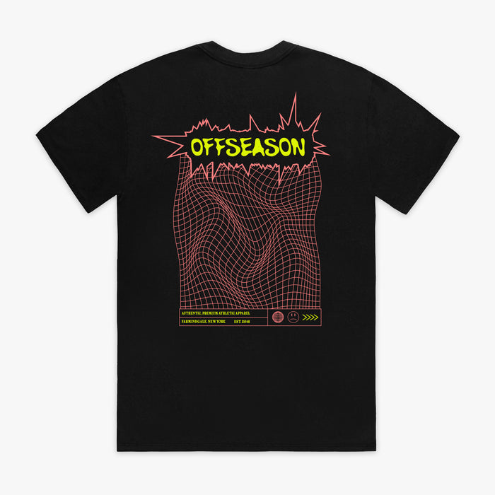 Black Offseason Warped graphic tee - back view