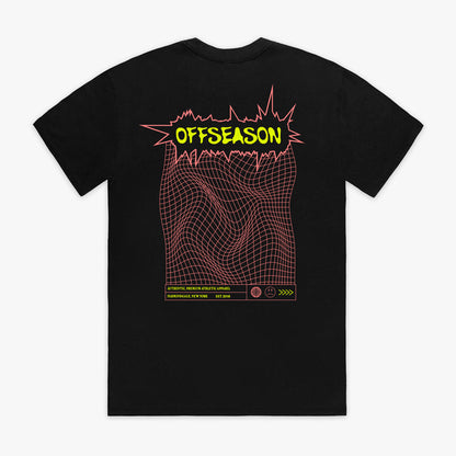 Black Offseason Warped graphic tee - back view