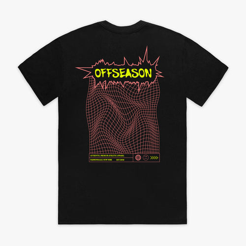 Black Offseason Warped graphic tee - back view