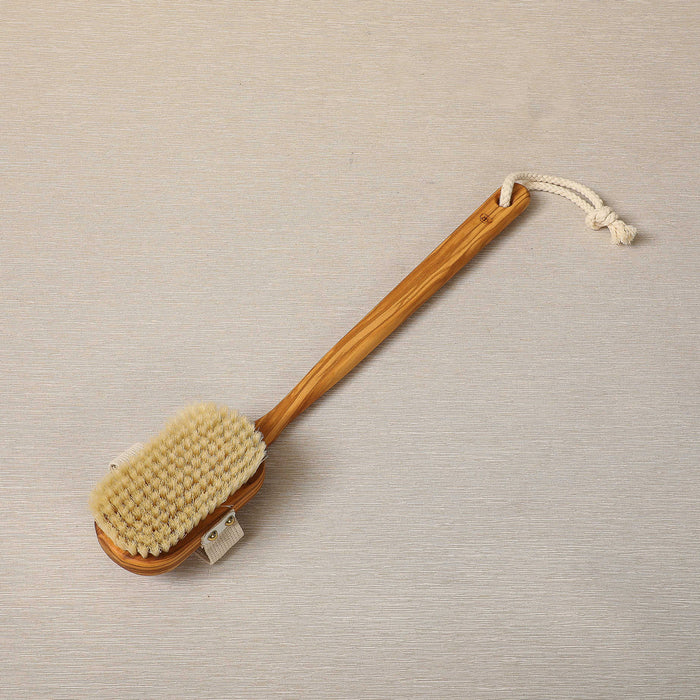 Olive wood bath brush