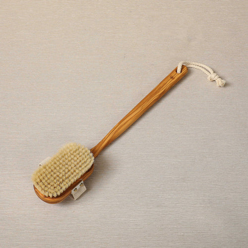Olive wood bath brush