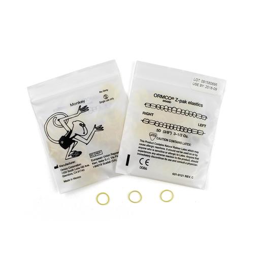 ORMCO Elastics 3.5OZ Monkey 630-0034 3/8(5D) 9.35mm