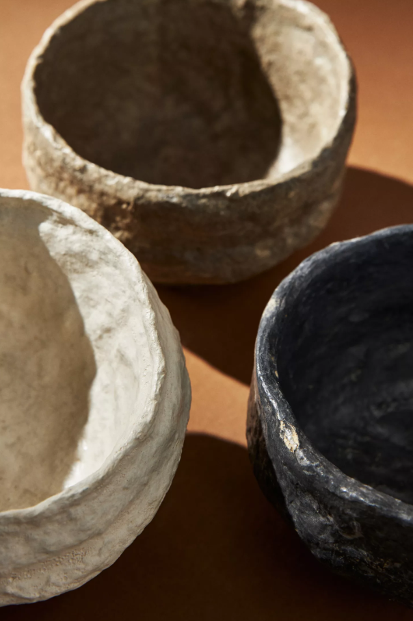Paper Mache Footed Bowl - 13 Hub Lane   |  Paper Mache Bowls