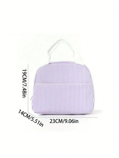 Personalized Name Customized Insulated Lunch Tote Bag, Portable Food Storage Bag, Suitable For Work, Office, Travel, Reusable Picnic Gift