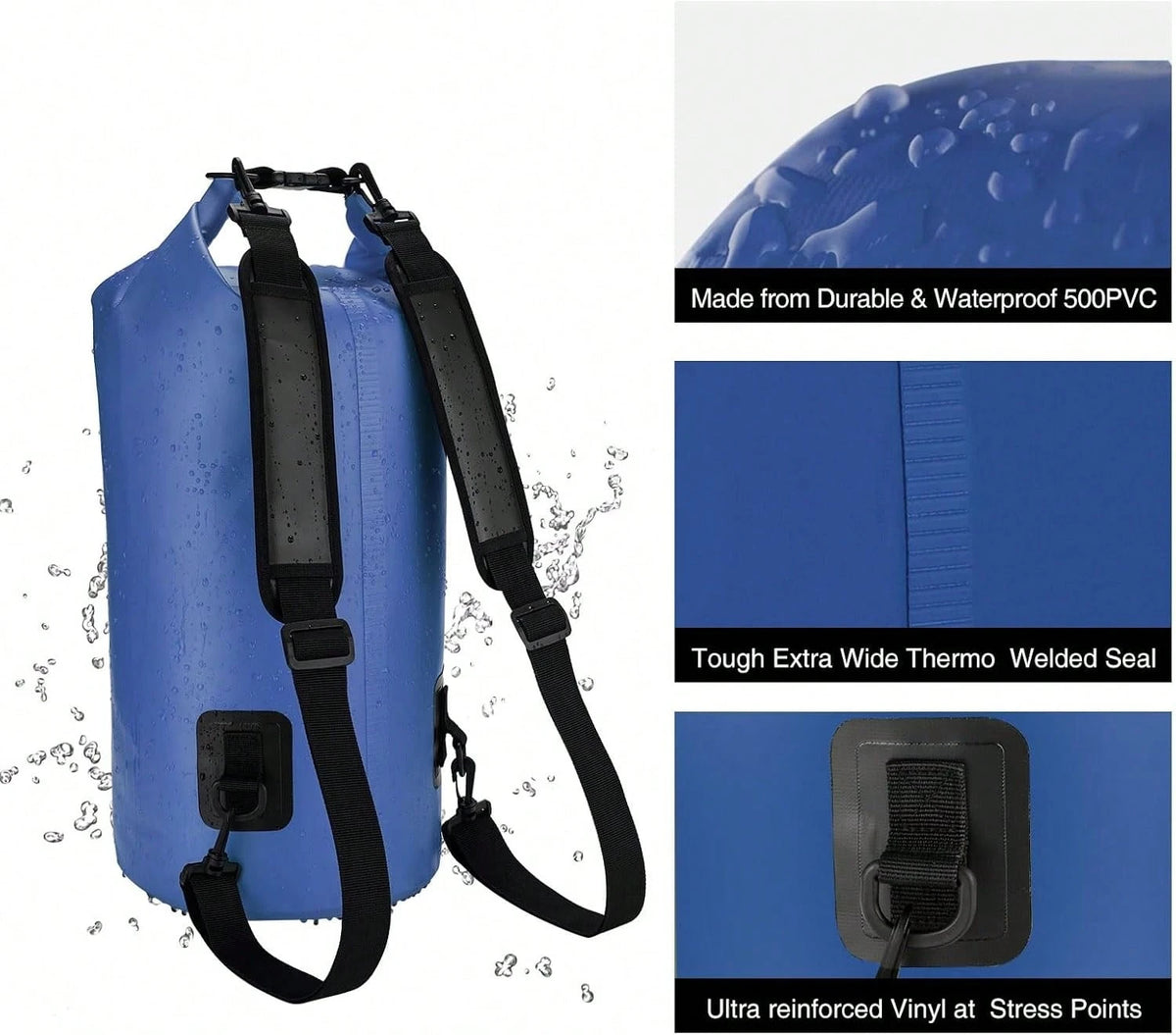 Piscifun Dry Bag, Waterproof Floating Backpack 10L/20L/30L/40L With Waterproof Phone Case For Boating, Kayaking, Fishing