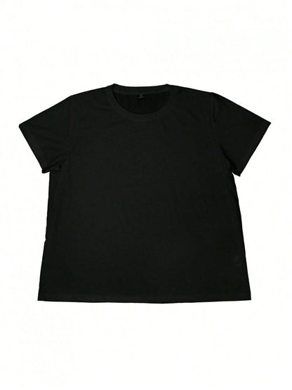 Plus Size Tiny Human Tamer Elementary Daycare Teacher T-Shirt Round Neck Short Sleeve T-Shirt Women Men Graphic Tee Women Size L-3XL 4XL 5XL