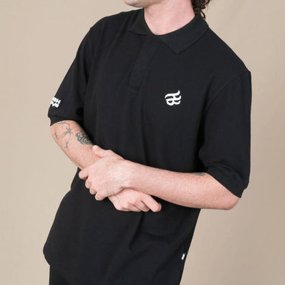 Polo Shirt Fella Black - Four Street
