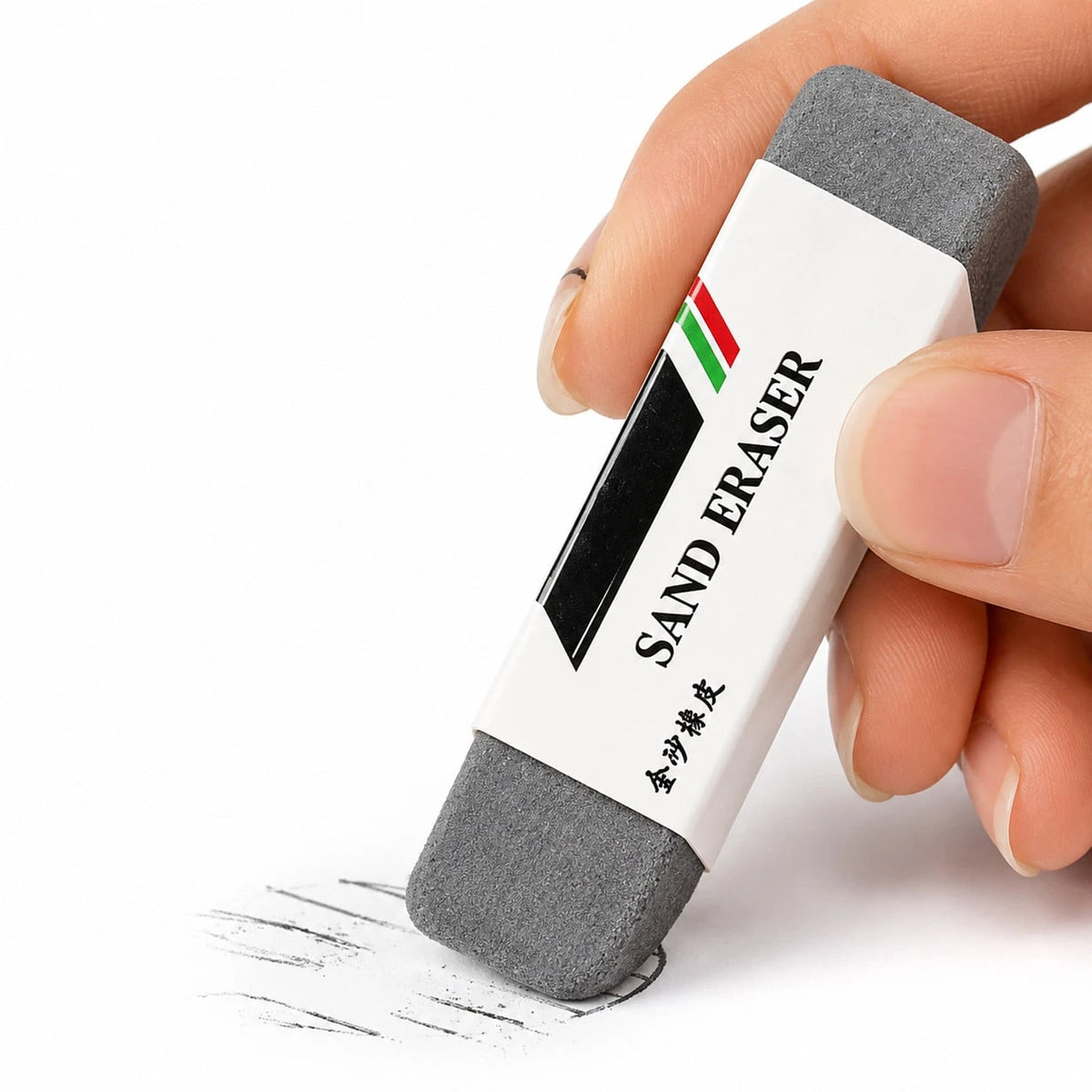 Premium TPR Ballpoint Pen Eraser- Rectangular, Perfect For Students And Office Use, Compatible With Gel Pens, Ballpoint Pens And Fountain Pens, Rubber Material, Black, Back To School