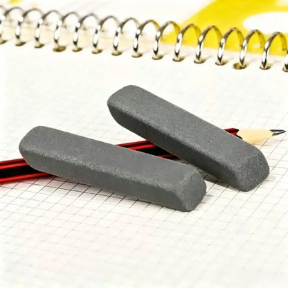 Premium TPR Ballpoint Pen Eraser- Rectangular, Perfect For Students And Office Use, Compatible With Gel Pens, Ballpoint Pens And Fountain Pens, Rubber Material, Black, Back To School