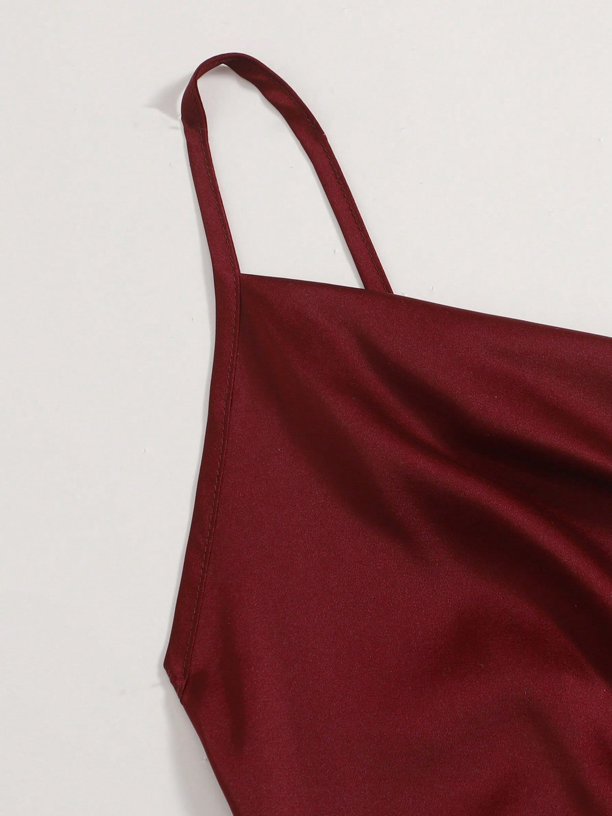 Privé Date Night Tie Back Satin Concert Crop Cami Top