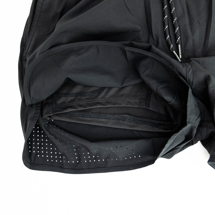 Adult model wearing black Pro Series with Liner shorts