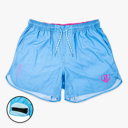 Blue Pro Series with Liner shorts — front view