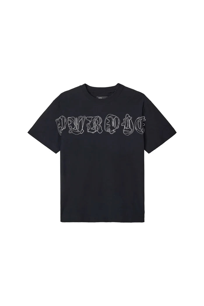 PURPLE - Gothic Outline Tee - P104-TBGO425