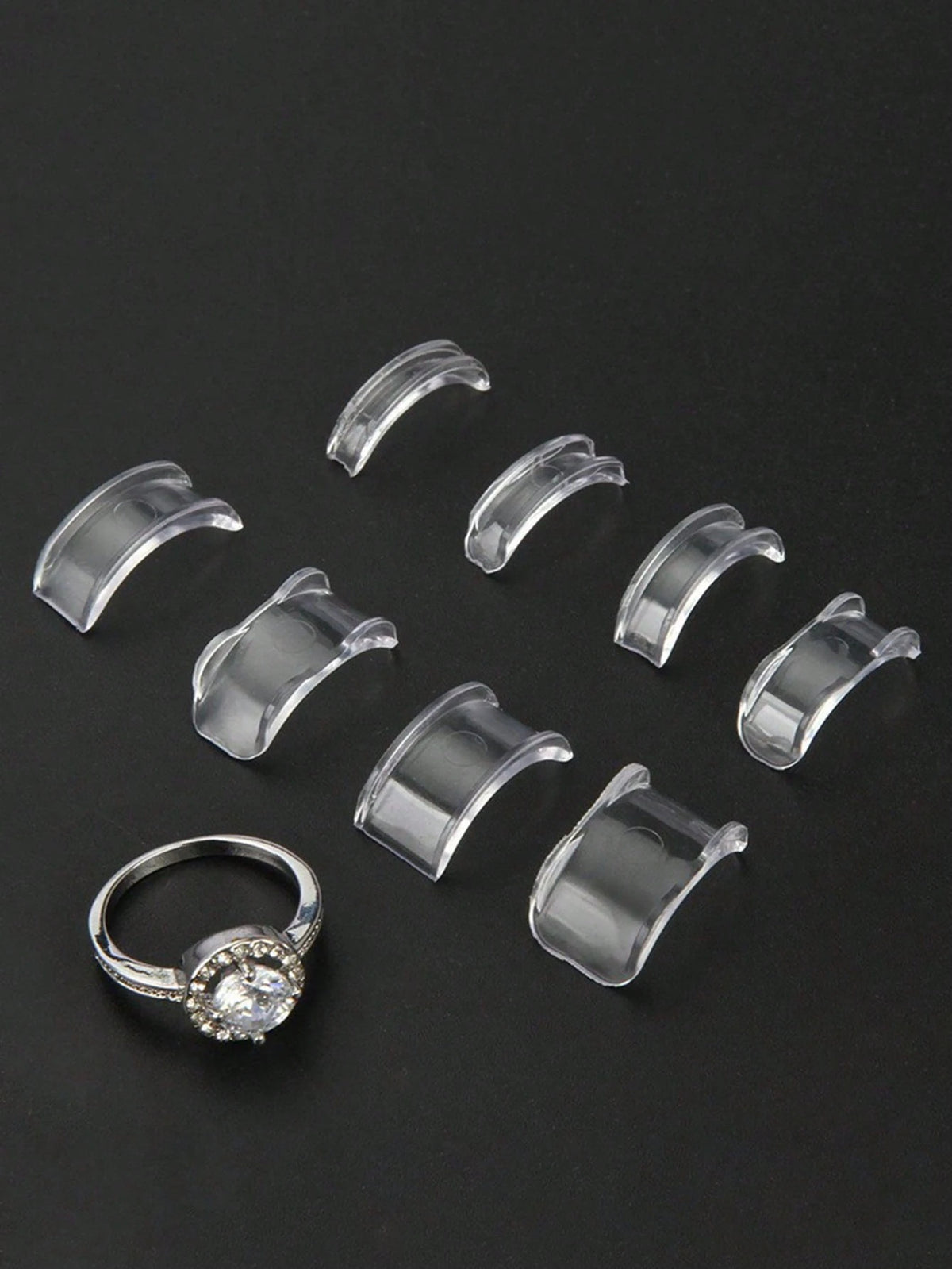 Ring Adjuster, Jewelry Ring Accessories, Reusable, Suitable For Various Ring Styles, Comes With Transparent Storage Box As Gift