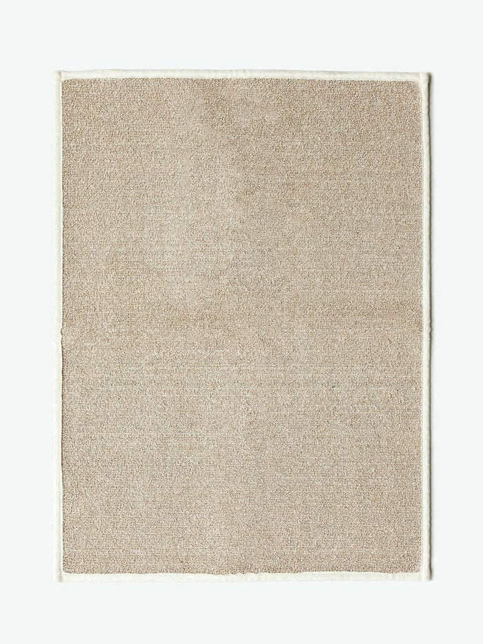 beige mat on white background