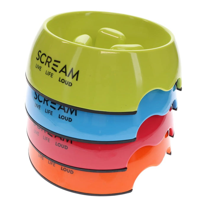 Scream Scream ROUND SLOW-DOWN PILLAR BOWL - Loud Orange