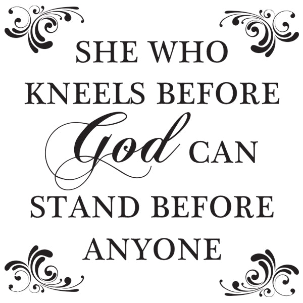 She Who Kneels Wall Decal