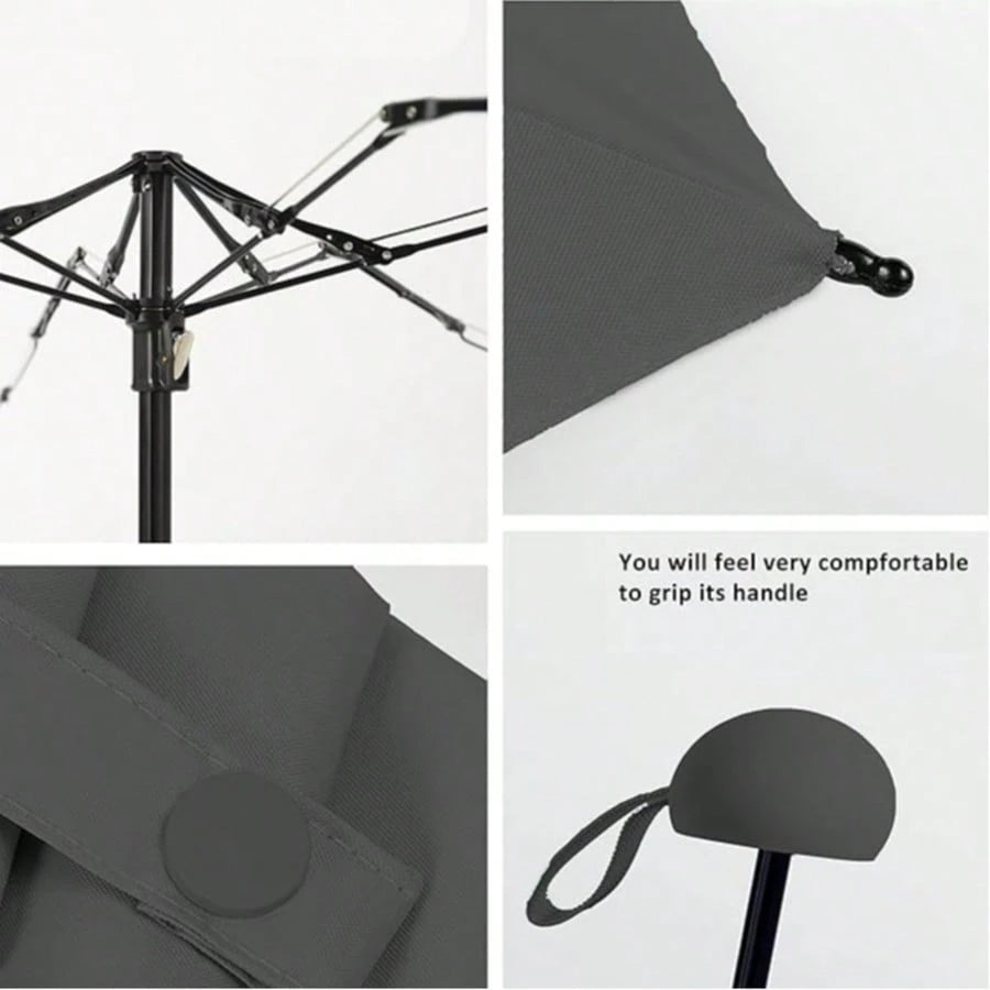 Small Compact Umbrella For Women- Foldable Travel Umbrella With UPF 50+ UV Protection, Rainproof & Sunproof, Ideal For Backpack, Purse & Beach Trips