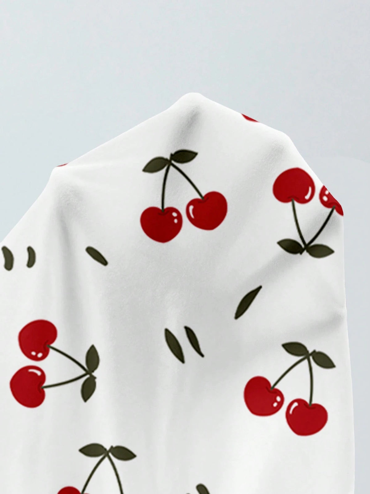Soleia Casual Minimalist Cute Cherry Print Pattern Women's Swimwear Set, Suitable For Spring And Summer