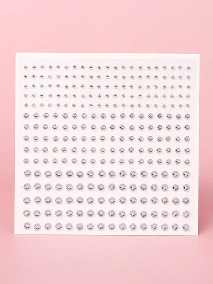 STARTTOOS 2 Sheets Various Sizes 3d Simulated Diamond Gemstone Stickers For Eyes And Face Decoration, Diy Music Festival Y2k Makeup Party, Rhinestone Stickers
