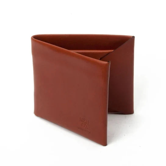 Stitchless Bi-fold Wallet, Mahogany