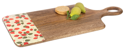 Strawberry Pattern Cutting Board with Handle
