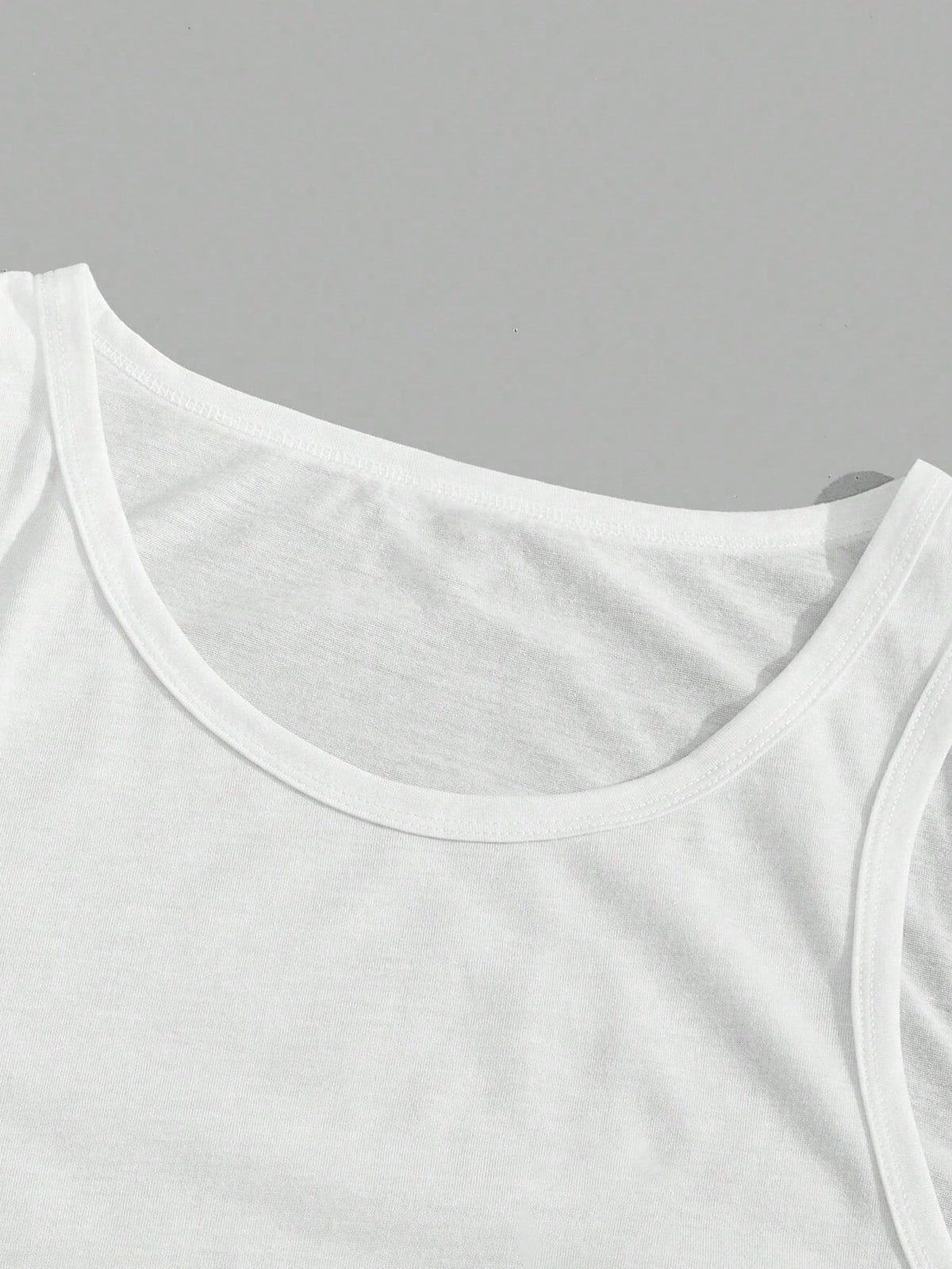 Stylish Crow "F-CAW-F" Graphic Tank Top, Summer Casual White