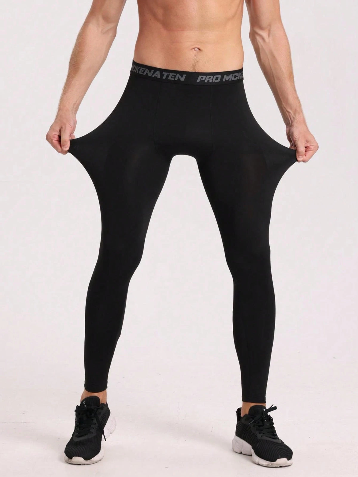 Summer Workout Men's Basketball Compression Leggings Fitness Apparel High Elasticity Quick-Drying Running Sportswear Basketball Tights For Training Black Spring