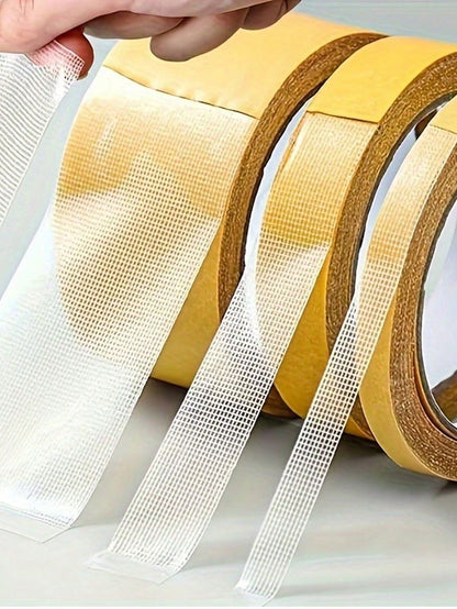 Super Strong High Viscosity Double Sided Tape, Heavy Duty Double Sided Tape, Multi-Purpose Adhesive For Walls, Glass And Metal, Waterproof, Suitable For Crafts, Indoor/Outdoor Use, Transparent, Strong