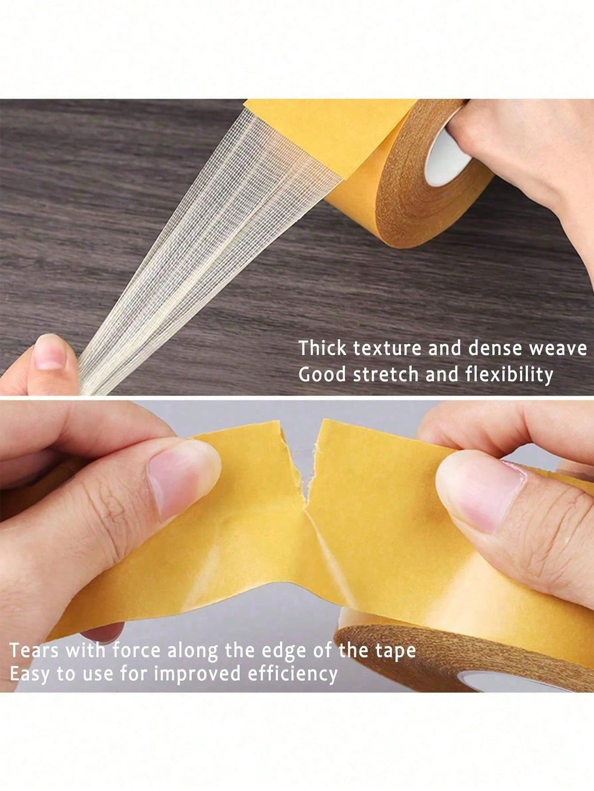 Super Strong High Viscosity Double Sided Tape, Heavy Duty Double Sided Tape, Multi-Purpose Adhesive For Walls, Glass And Metal, Waterproof, Suitable For Crafts, Indoor/Outdoor Use, Transparent, Strong